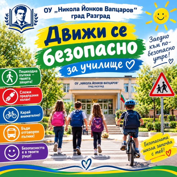 &bdquo;Движи се безопасно!&ldquo; &ndash; с грижа за безопасността на децата
